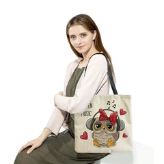 Cartoon Owl Women Shoulder Travel Tote Bag Eco-Friendly Handbag