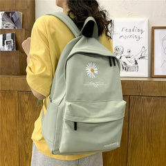 Flower Children School Bags Teenage Girls Waterproof Backpack