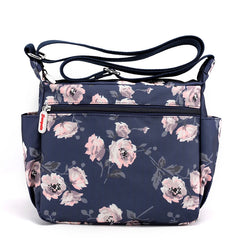 Flower Crossbody Bag Women Shoulder Bag Nylon Messenger Handbag
