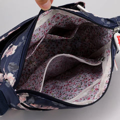 Flower Crossbody Bag Women Shoulder Bag Nylon Messenger Handbag