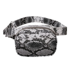 PU Leather Crossbody Chest Bag Zipper Handbag Fanny Pack Waist Bag