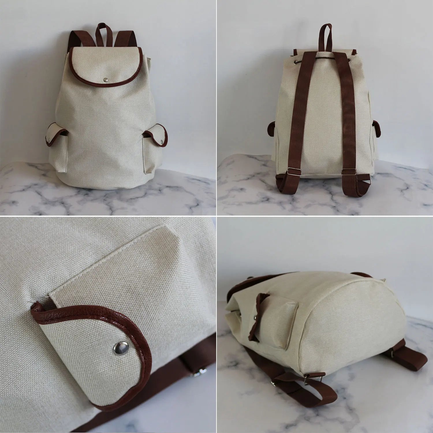 Women's Backpack School Bags For Student, DIY Pattern Travel Bag