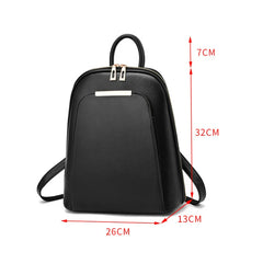Fashion PU Leather School Backpack for Teenage Girls