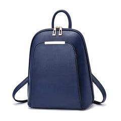 Fashion PU Leather School Backpack for Teenage Girls