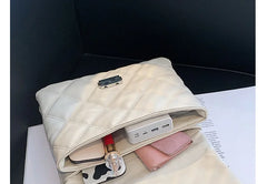 Embroidered Pu Leather Chain Crossbody Messenger Bag for Women