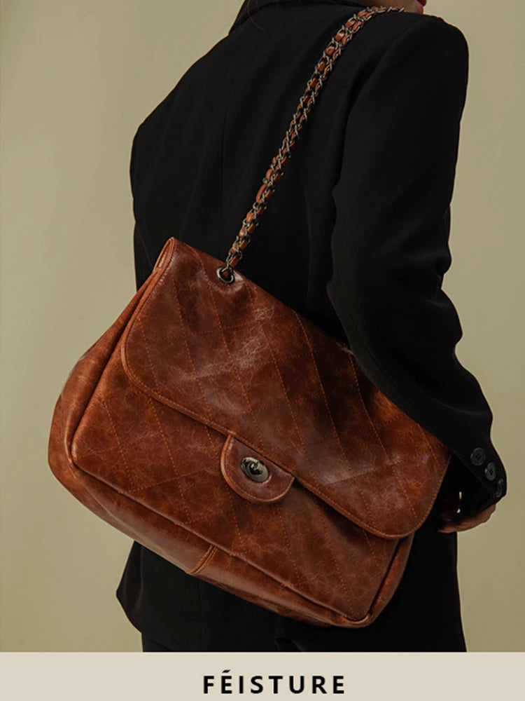 Large Capacity Women's Bag Tote Shoulder Bags Solid Travel