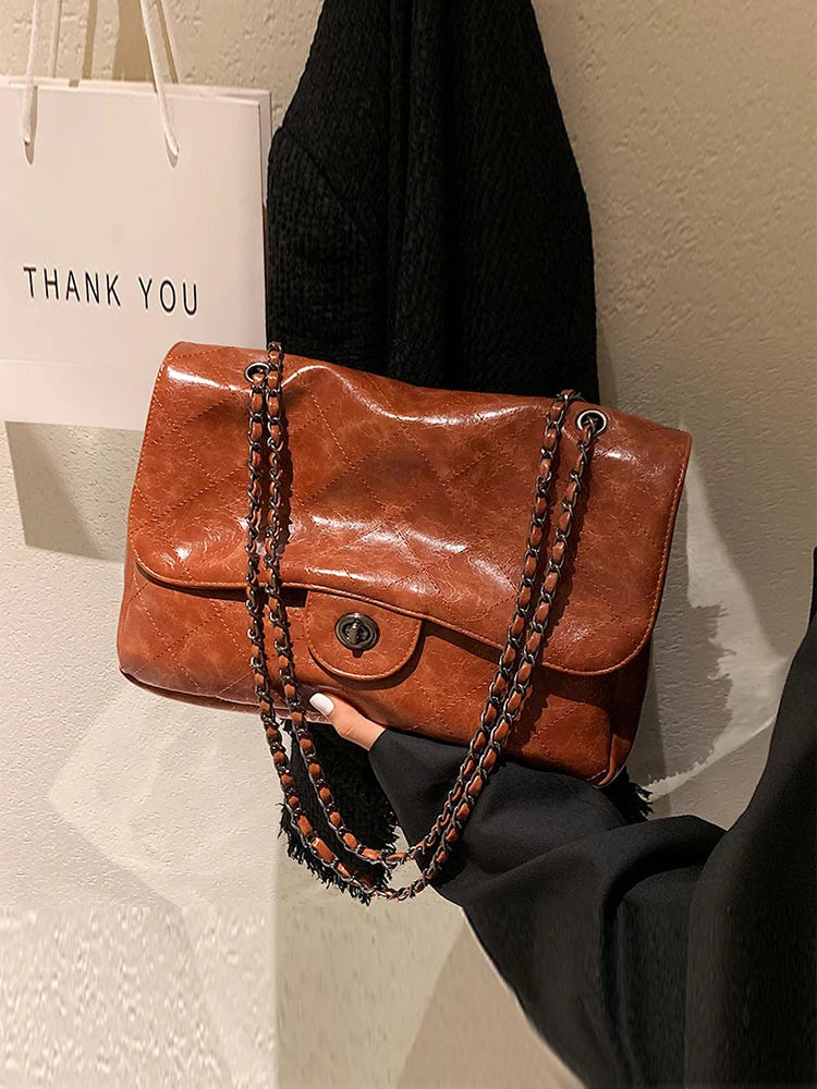 Large Capacity Women's Bag Tote Shoulder Bags Solid Travel