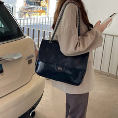 Large Capacity Women's Bag Tote Shoulder Bags Solid Travel