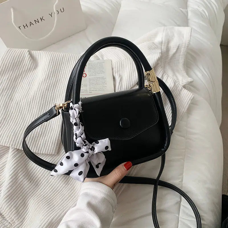 PU Leather Underarm Shoulder Bag Mini Handbag Solid Ladies Crossbody Bags