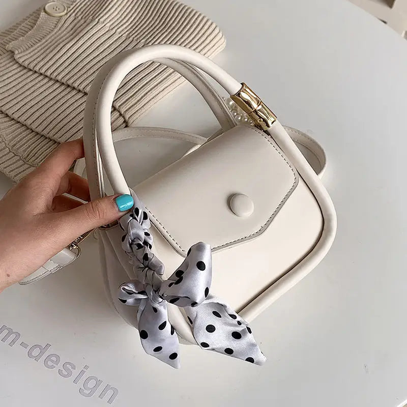 PU Leather Underarm Shoulder Bag Mini Handbag Solid Ladies Crossbody Bags