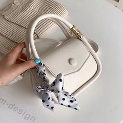 PU Leather Underarm Shoulder Bag Mini Handbag Solid Ladies Crossbody Bags