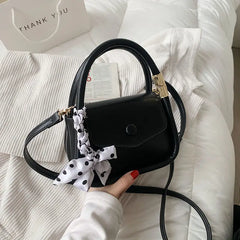 PU Leather Underarm Shoulder Bag Mini Handbag Solid Ladies Crossbody Bags