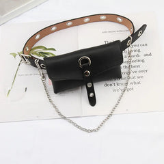 Women's Large Capacity Waist Bag with Chain Strap