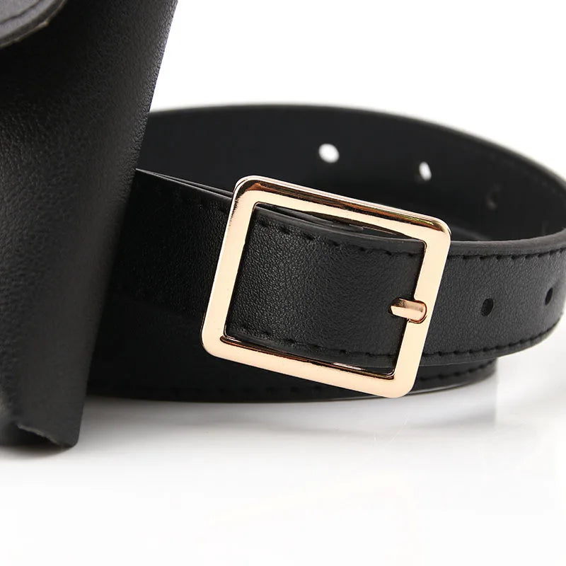 PU Leather Waist Bag Women Crossbody Belt Bag Mobile Phone Small Purse Clutch