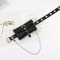 PU Leather Waist Bag Women Belt Messenger Bags Belt Bag Girl Crossbody
