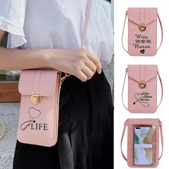 Nurse Print Crossbody Phone Wallet Bag