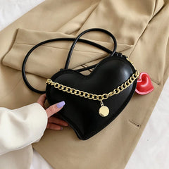 Heart Shaped Shoulder Bag for Women Love Tote Purse