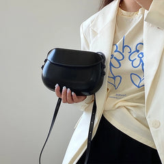 Vintage Red Saddle Shoulder Bag for Women