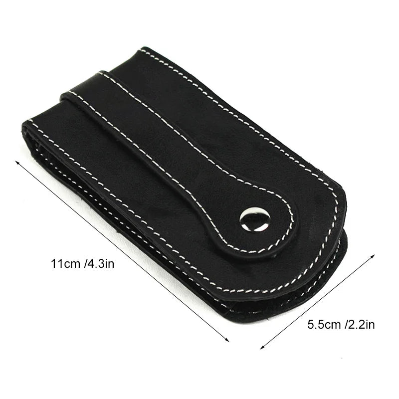 Leather Keychain Wallet Car Key Holder Organizer Case