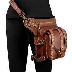Punk Rock Locomotive Chain Bag Single Shoulder Messenger Bag