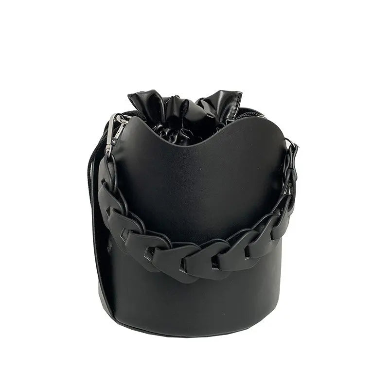 Vintage Style Bucket Bag for Women Drawstring Tote Bolsa Feminina