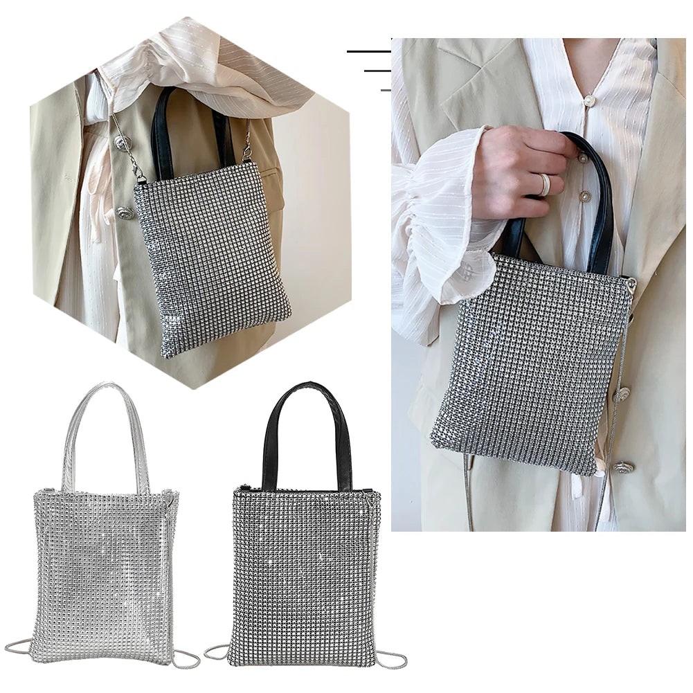 Rhinestone Chain Shoulder Bag for Ladies