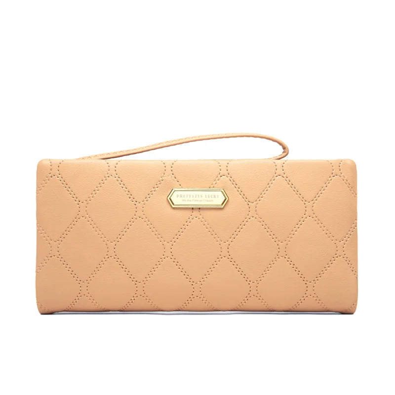 Women's Lingge Long Handbag with Large Capacity