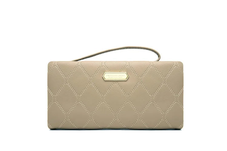 Women's Lingge Long Handbag with Large Capacity