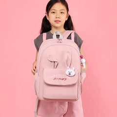 Purple Girls Kids Backpack School Satchel Travel School Bag
