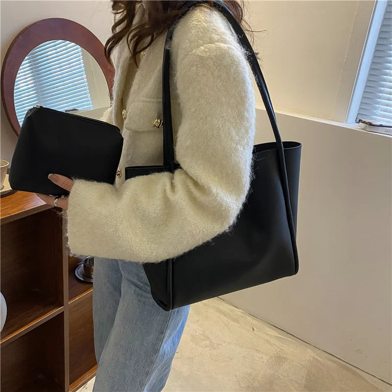 Large Winter Shoulder Bag for Women