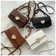 Crocodile Pattern Crossbody Bag Women Leather Messenger Totes Handbags