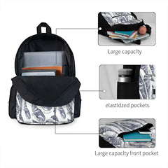 Pypmy Right Whale Backpacks Men's and Women's Plain Backpack with Zip Pockets