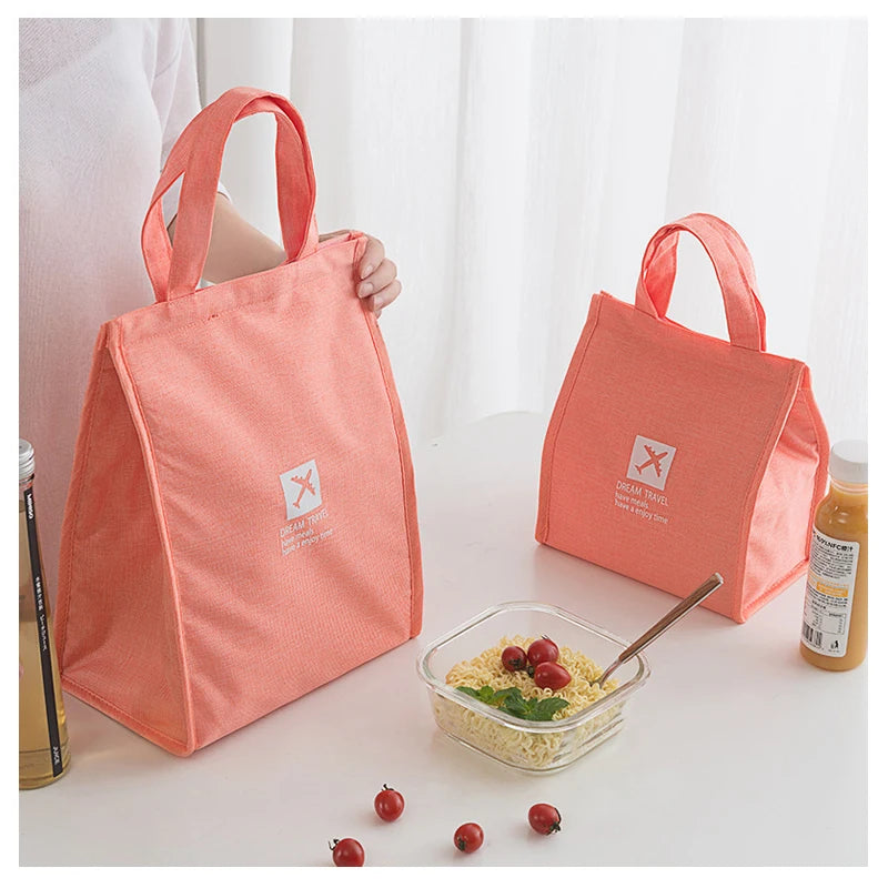 Portable Insulated Lunch Bag Bento Cooler Tote School Food Storage Travel