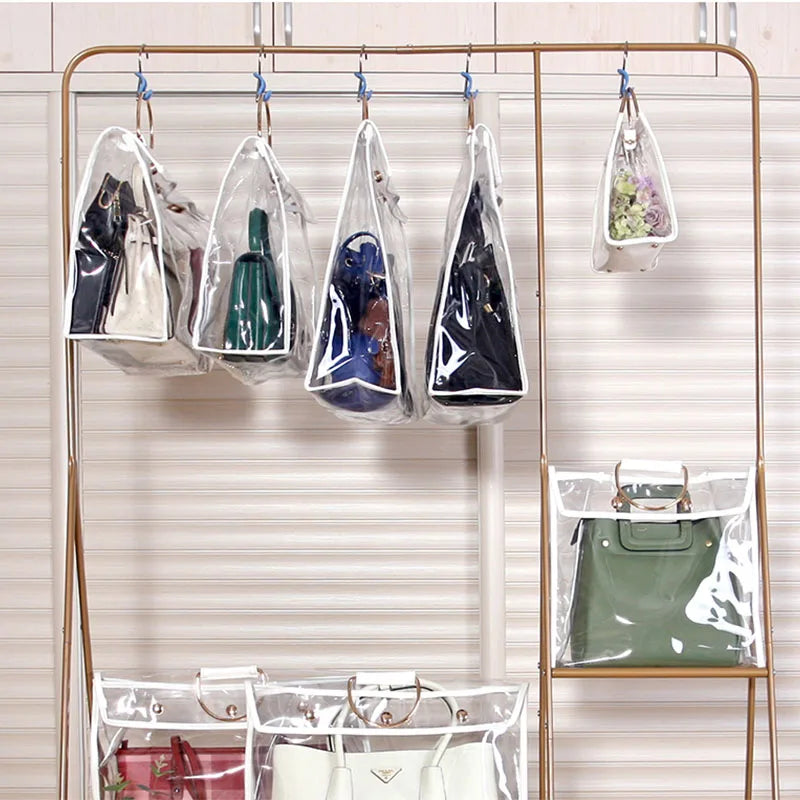 Travel Accessories PVC Portable Transparent Seal Dustproof Folding Storage Bag