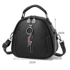 QiaoSanSan Women's Handbags Winter Ladies Shoulder Bags Pendant Messenger