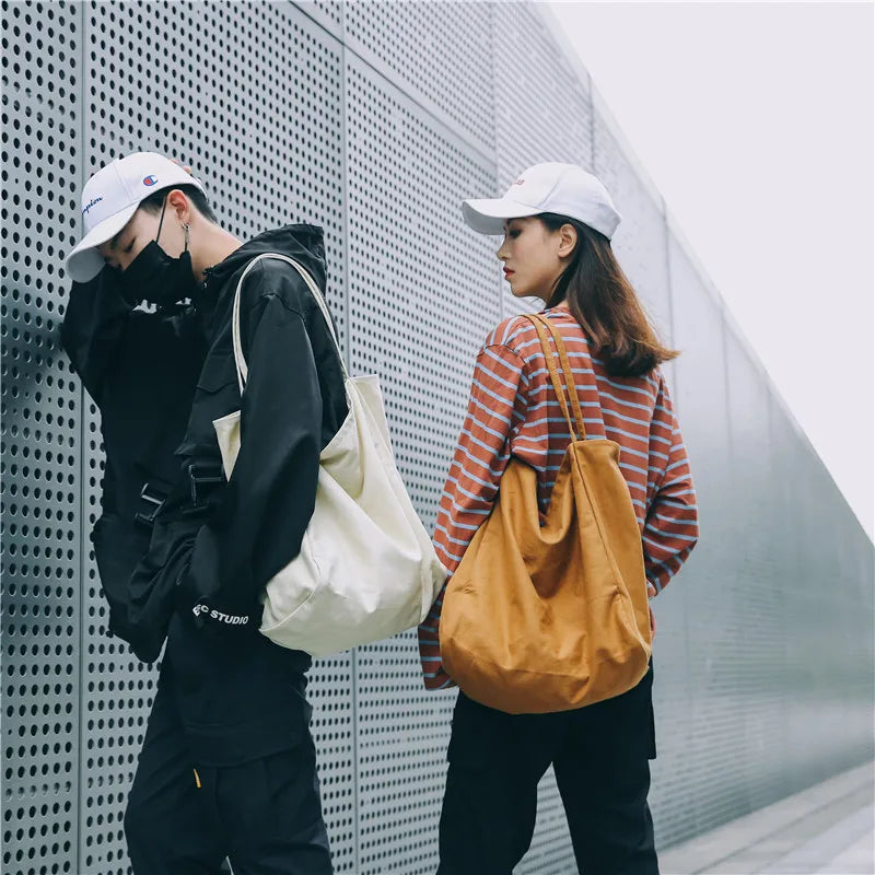 Qiaoduo Large Canvas Handbag Women Big Capacity Shopping Bag Lady Shoulder Bag