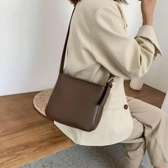 Qiaoduo Vintage PU Leather Bucket Bag Crossbody Shoulder Bags