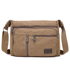 Canvas Male Casual Shoulder Messenger Bag Tablet Tote Satchel