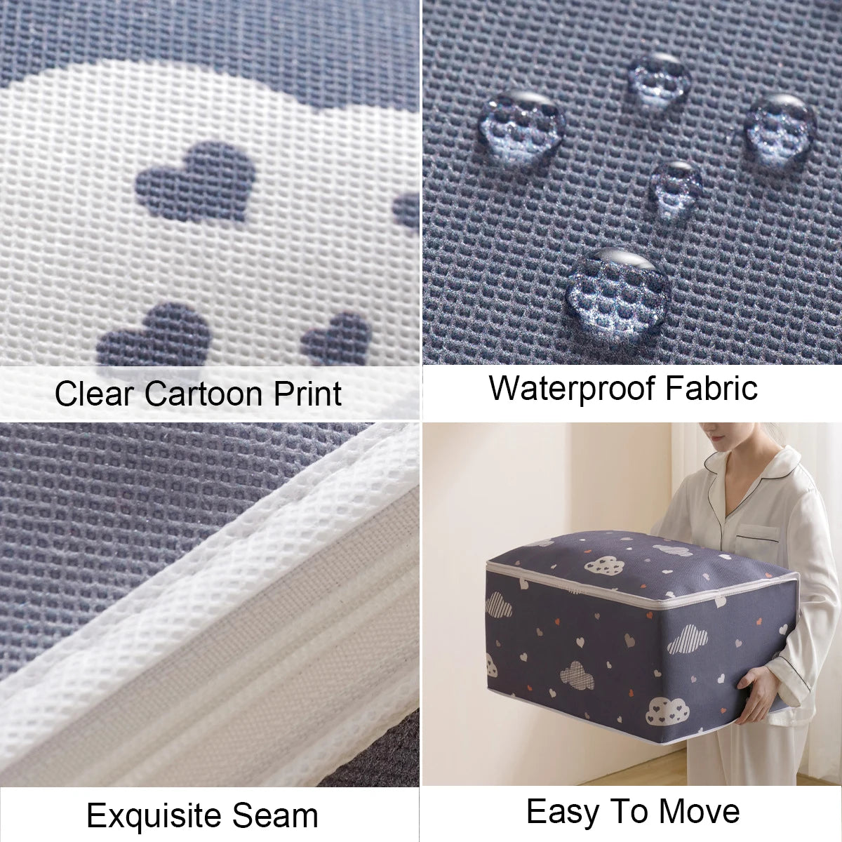 Quilt Clothes Storage Bag Big Capacity Blanket Organizer