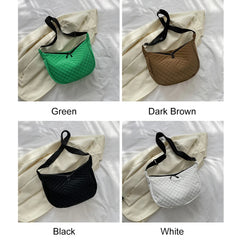 Quilted Women Crossbody Bag Winter Top-handle Bags Casual Female Shoulder Bags