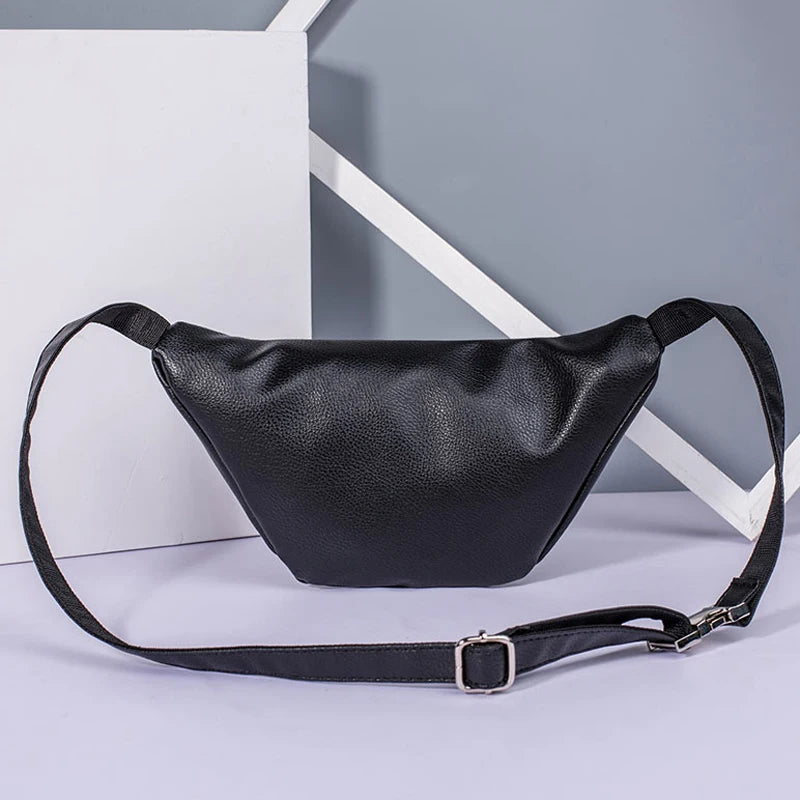 PU Leather Fanny Pack for Women Waist Bag Shoulder Bag