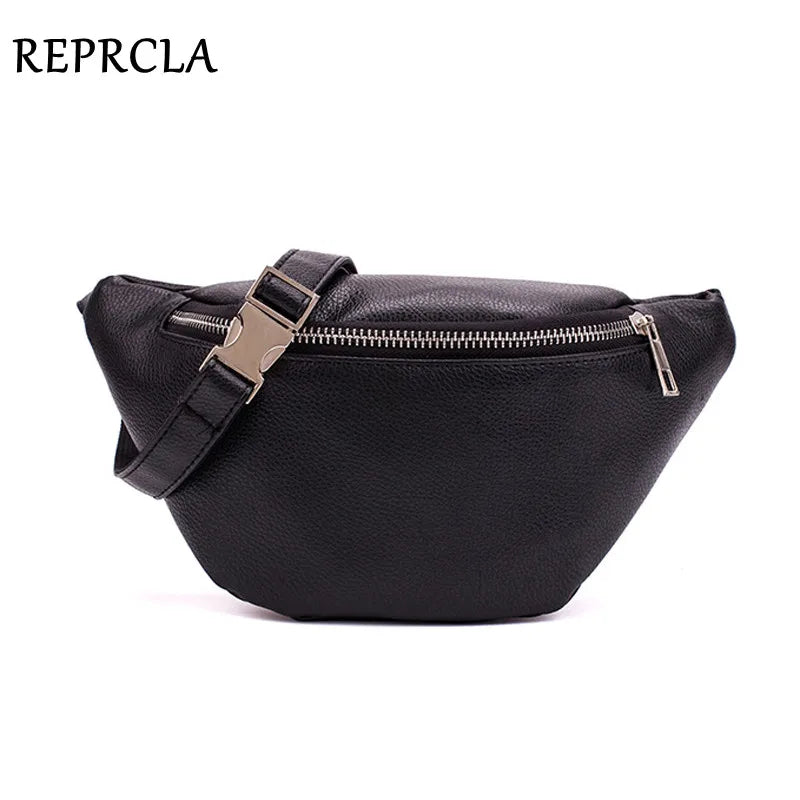 PU Leather Fanny Pack for Women Waist Bag Shoulder Bag