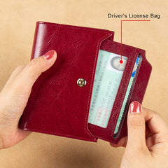 RFID Blocking Women Wallet Lady Leather Purse Coin Purse