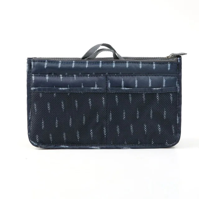 Makeup Organizer Bag Double Zipper Toiletry Storage