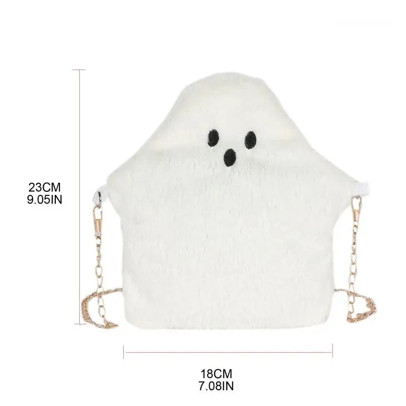 Fluffy Rabbit/Ghost Chain Shoulder Bag for Children