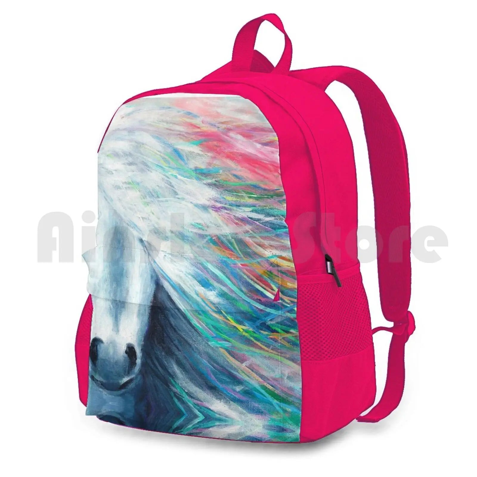 Rainbow Horse Outdoor Hiking Backpack Waterproof Camping Travel
