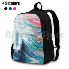 Rainbow Horse Outdoor Hiking Backpack Waterproof Camping Travel