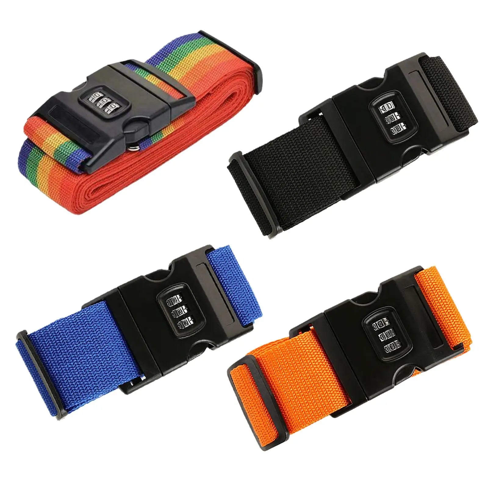 Rainbow Password Lock Luggage Bag With Strap
