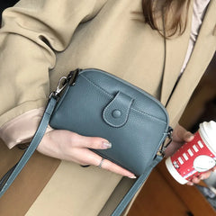Women's Leather Mini Shoulder Bags Soft Leather Messenger Bags