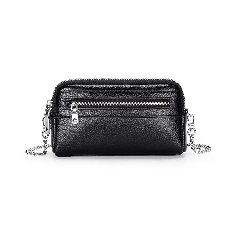 Women's Leather Shoulder Bags Chains Messenger Bags